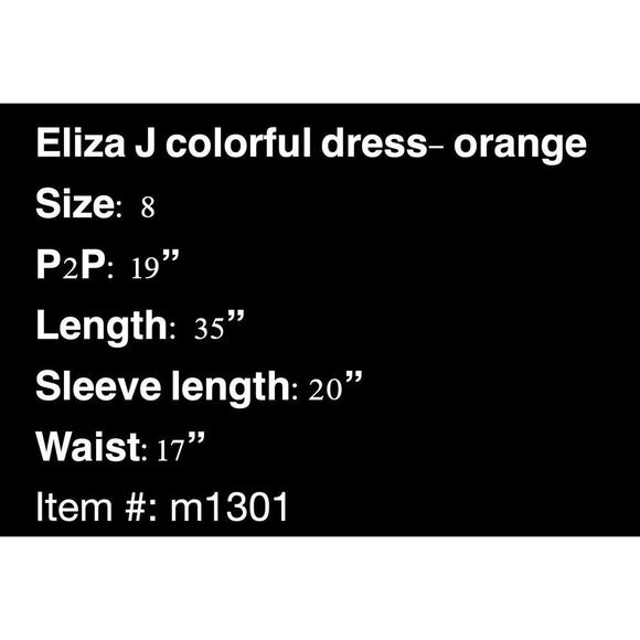Eliza J colorful slip dress- size 8 - Picture 8 of 8